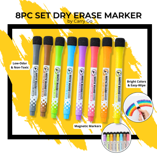 8PCS Magnetic Dry Erase Markers for Glass/Whiteboard